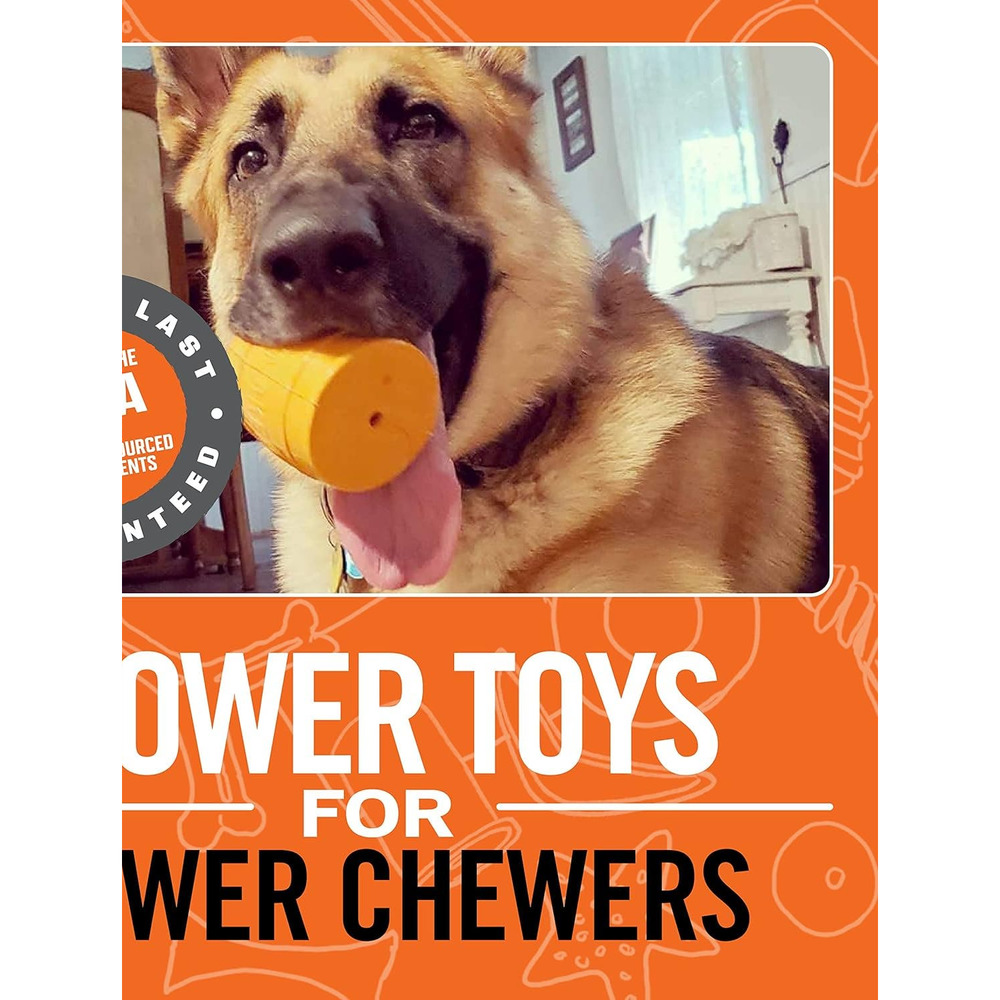NIB - TWO Large Doggie Rubber Chew Toys for Extreme Chewers